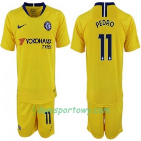 Koszulka Chelsea Pedro 11 Dziecięcy Wyjazdowe Koszulki Piłkarskie 2018-2019 Krótki Rękaw